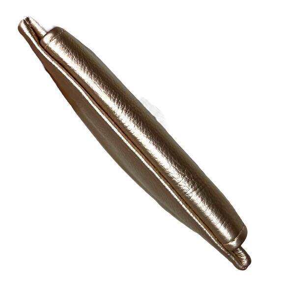 Jen & Co Sam Vegan Leather Wallet - Rose Gold Fold Out ID Card Slots Zip Close - Picture 8 of 9